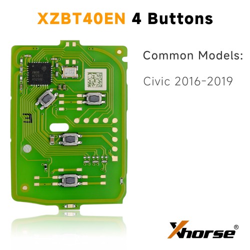 Xhorse XZBT40EN Special PCB Exclusively for Honda Civic 2016-2019 4 Buttons with Key Shell 5pcs/lot