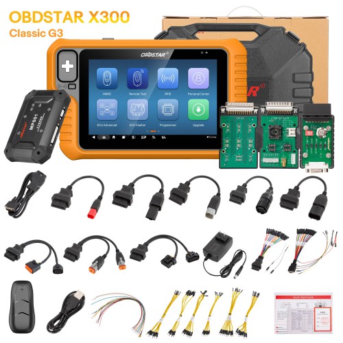 OBDSTAR X300 Classic G3 Key Programmer with Built-in CAN FD DoIP Supports Car, E-Car, HD, Motorcycle, Marine IMMO
