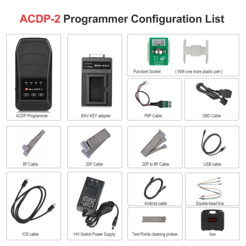 Yanhua Mini ACDP-2 Basic Module with Volvo IMMO Key Programming Module Support Volvo 2009-2018 Add Key and All Key Lost