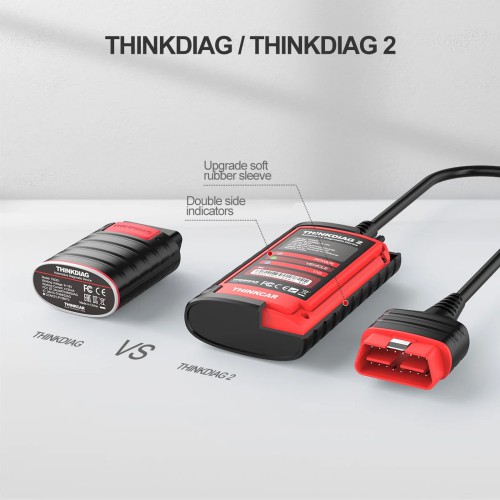 Thinkdiag2 All System Bidirectional Control OBD2 Diagnostic Scanner for iOS & Android, Bluetooth Scan Tool with CAN-FD Protocol, AutoVIN, Active Test