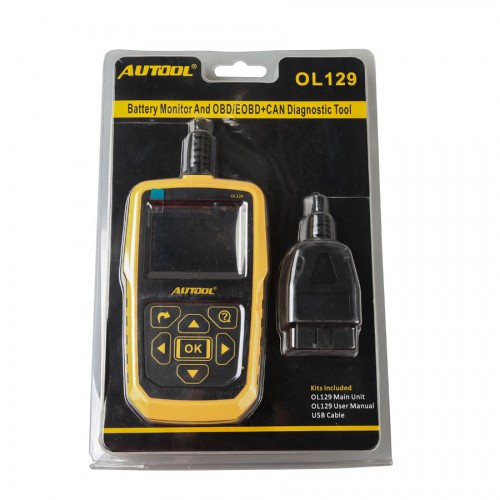 AUTOOL OL129 Battery Monitor and OBD/EOBD Code Reader Auto Engine Diagnostic Tool