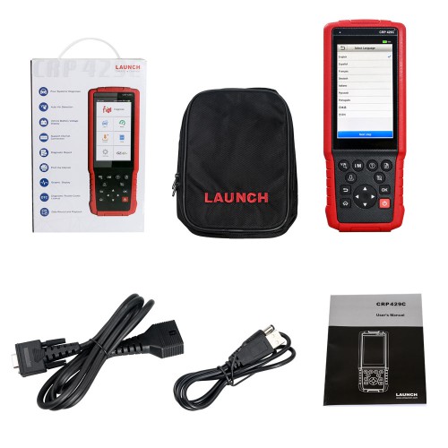 [UK/EU Ship] LAUNCH X431 CRP429C Four System Auto Diagnostic tool for Engine ABS SRS AT+11 Service Functions Update Online