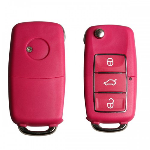 Remote Key Shell 3 Buttons For Volkswagen B5 Type With Waterproof(Red) 5pcs/lot