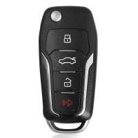 [UK/EU Ship] Xhorse XKFO01EN Universal Remote Key Fob 4 Button Ford Type (English Version) 5Pcs/Lot