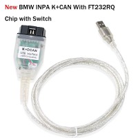 New BMW INPA K+CAN With FT232RQ Chip with Switch