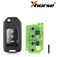 Xhorse XKHO01EN Universal Remote Key Fob 3+1 Button for H-onda Type for VVDI Key Tool English Version 5pcs/lot