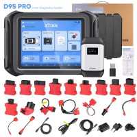 2024 Newest XTOOL D9S PRO Auto Diagnostic Tool Vehicle Scanner 42 Services Full System Diagnosis ECU Coding Key Programming Active Test CAN FD DoIP