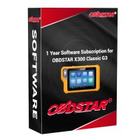 [Online Activation] 1 Year Software Subscription for OBDSTAR X300 Classic G3
