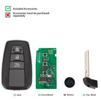 Autel IKEYTY8A3BL 3 Buttons 315/433 MHz