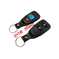 Car Key Blank for Hyundai Santa Fe (2+1) Remote Key 315MHZ