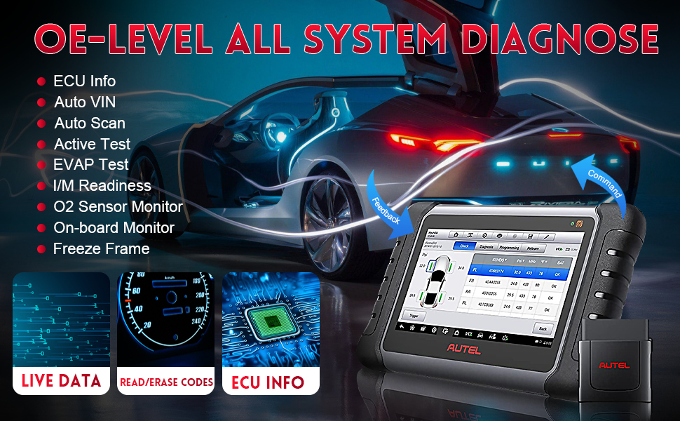 Autel MaxiPRO MP808S-TS all system diagnosis