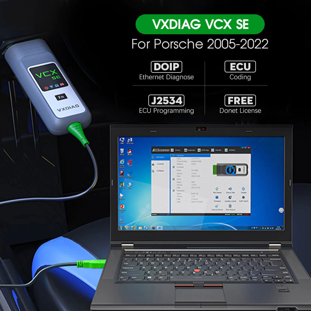 VXDIAG VCX SE DoIP for PW2/ PW3 with 256GB SSD Software