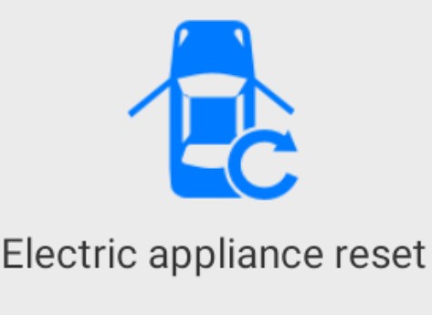 Electric appliance reset