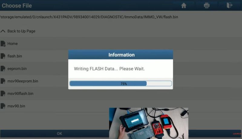 write flash
